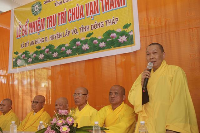 Đồng Tháp: Lễ bổ nhiệm trụ trì chùa Vạn Thành – huyện Lấp Vò