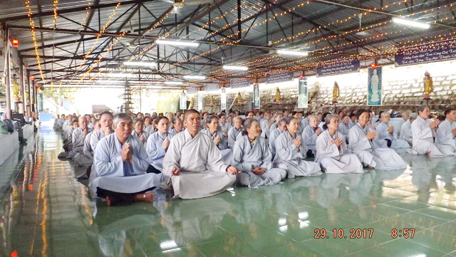 Khóa tu “Một ngày an lạc” lần thứ 10 tại chùa Linh Sơn Pháp Ấn