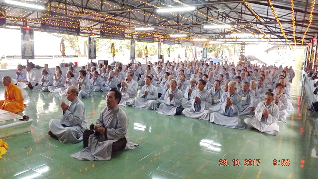 Khóa tu “Một ngày an lạc” lần thứ 10 tại chùa Linh Sơn Pháp Ấn