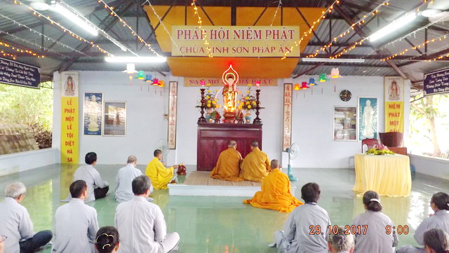 Khóa tu “Một ngày an lạc” lần thứ 10 tại chùa Linh Sơn Pháp Ấn