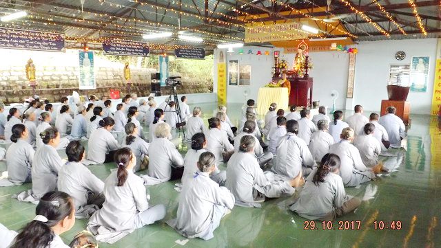 Khóa tu “Một ngày an lạc” lần thứ 10 tại chùa Linh Sơn Pháp Ấn
