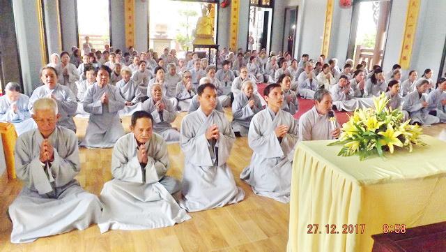 Trang nghiêm khóa tu “Một ngày an lạc” kỳ thứ 11 tại chùa Linh Sơn Pháp Ấn