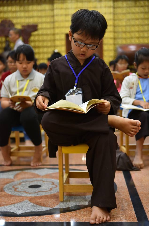 Khóa tu ‘’Búp sen từ bi’’ lần thứ 11 Chùa Giác Ngộ, ngày 31-03-2018.