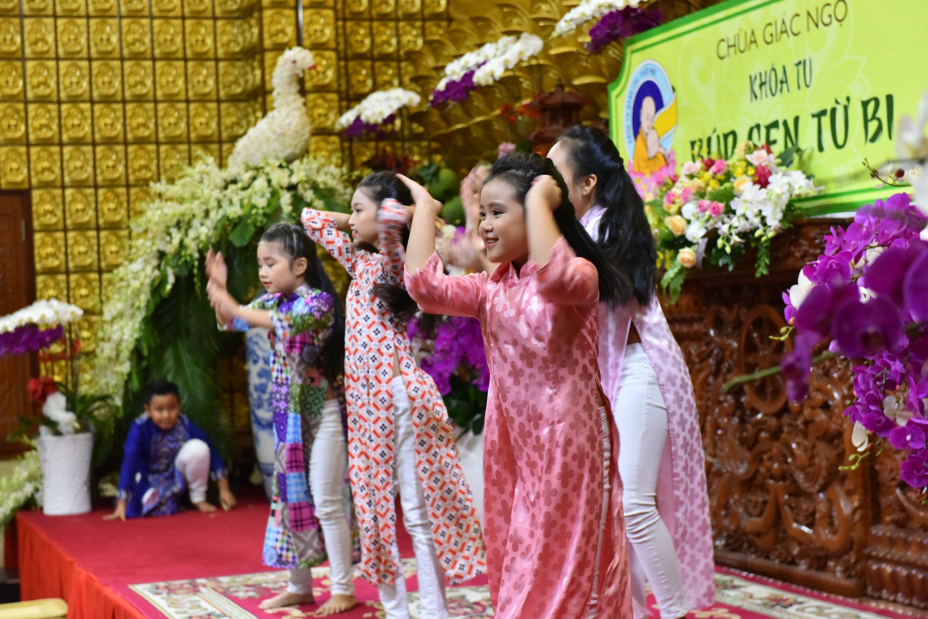 Khóa tu ‘’Búp sen từ bi’’ lần thứ 11 Chùa Giác Ngộ, ngày 31-03-2018.