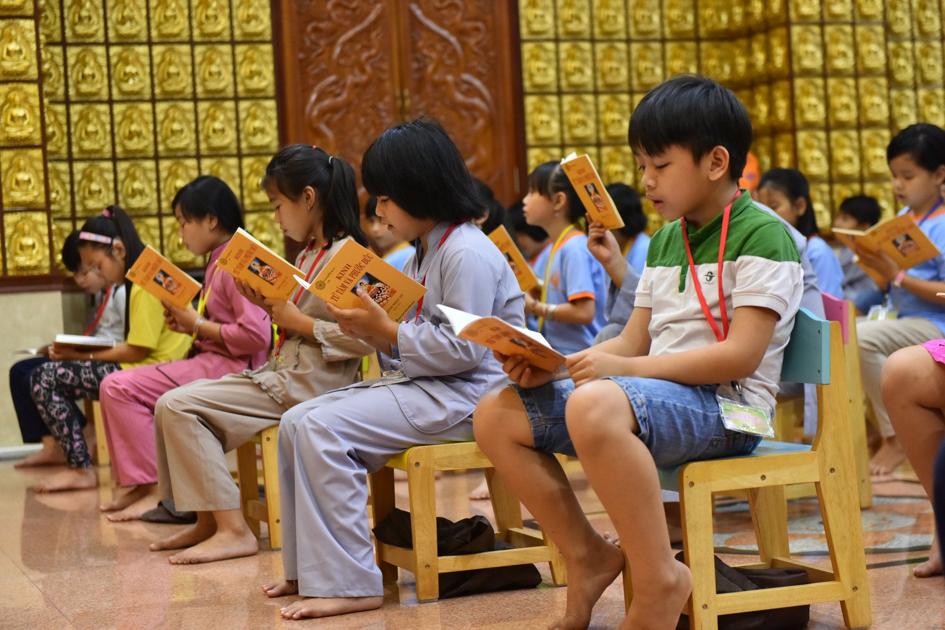Khóa tu ‘’Búp sen từ bi’’ lần thứ 11 Chùa Giác Ngộ, ngày 31-03-2018.