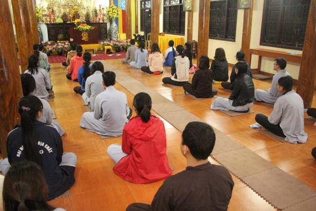 Thái Bình: Khóa tu cuối năm của thanh niên Phật tử chùa Từ Xuyên