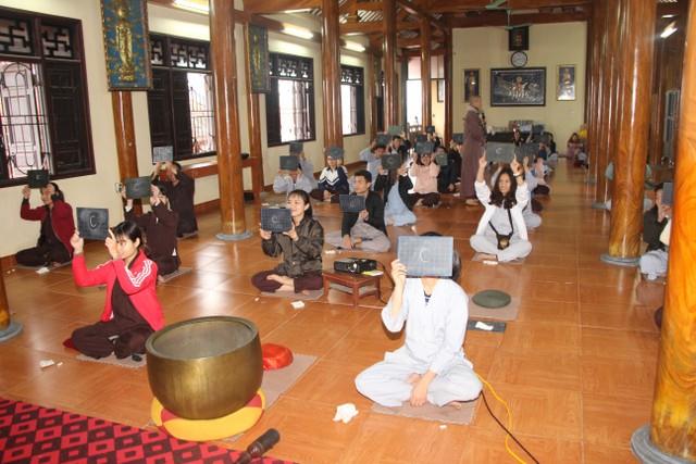 Thái Bình: Khóa tu cuối năm của thanh niên Phật tử chùa Từ Xuyên