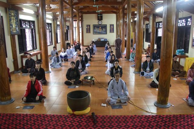 Thái Bình: Khóa tu cuối năm của thanh niên Phật tử chùa Từ Xuyên