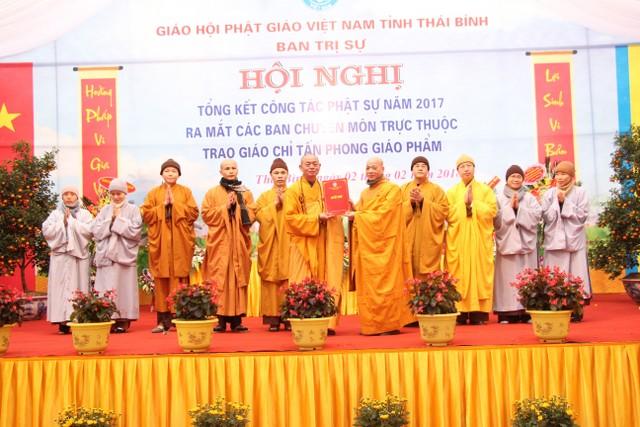 Thái Bình: Phật giáo Thái Bình tổng kết Phật sự, trao giáo chỉ tấn phong