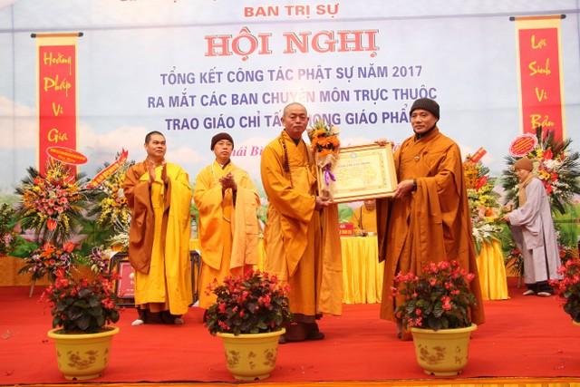 Thái Bình: Phật giáo Thái Bình tổng kết Phật sự, trao giáo chỉ tấn phong