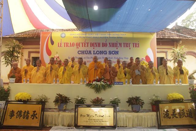 Đồng Tháp: Chùa Long Sơn chính thức có trụ trì