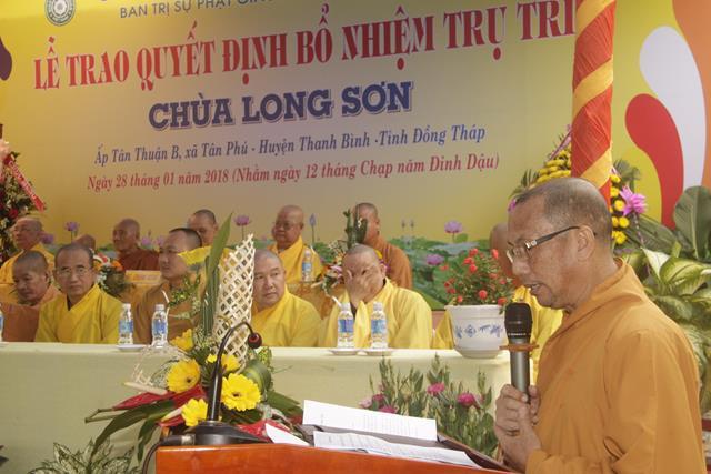 Đồng Tháp: Chùa Long Sơn chính thức có trụ trì