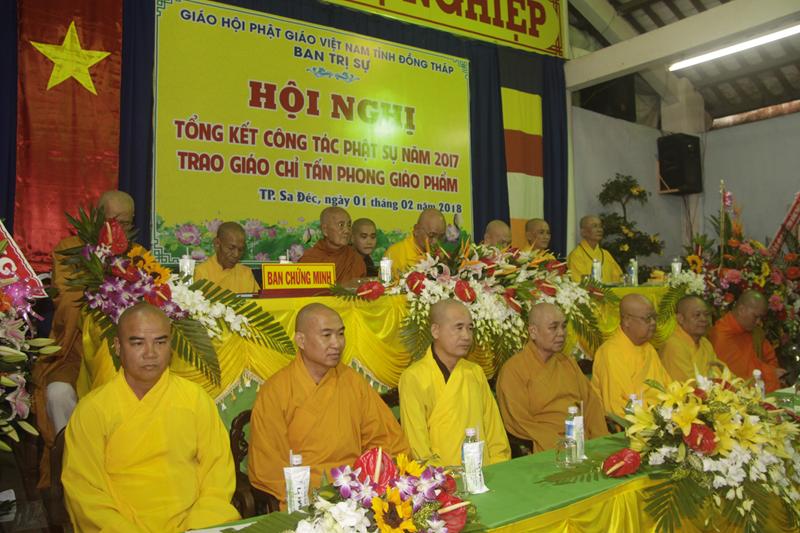 PG Đồng Tháp tổng kết Phật sự năm 2017