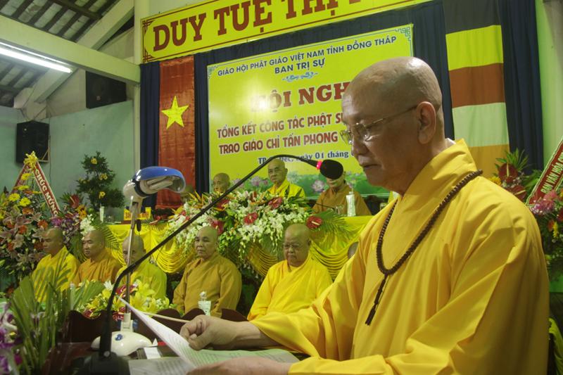 PG Đồng Tháp tổng kết Phật sự năm 2017