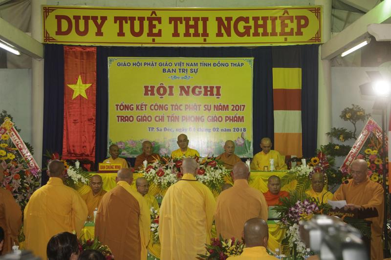 PG Đồng Tháp tổng kết Phật sự năm 2017