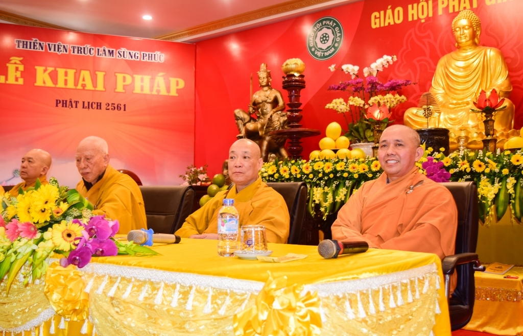 Lễ khai pháp đầu năm tại Thiền viện Trúc Lâm Sùng Phúc