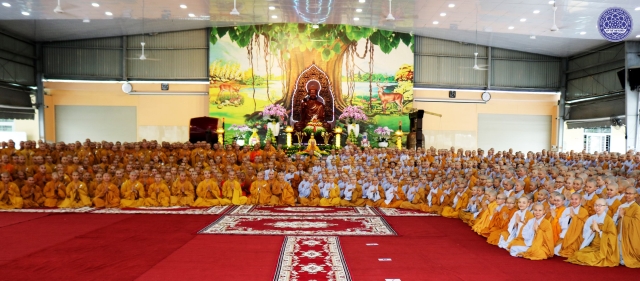 TP. HCM: Trang nghiêm lễ Tác pháp An cư tại Học viện PGVN tại TP. HCM (cơ sở II)