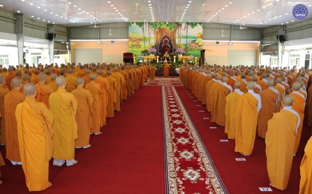 TP. HCM: Trang nghiêm lễ Tác pháp An cư tại Học viện PGVN tại TP. HCM (cơ sở II)