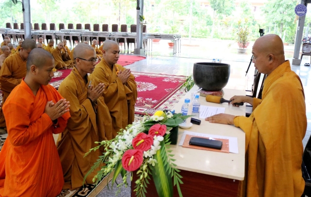 TP. HCM: Trang nghiêm lễ Tác pháp An cư tại Học viện PGVN tại TP. HCM (cơ sở II)