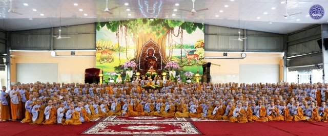 TP. HCM: Trang nghiêm lễ Tác pháp An cư tại Học viện PGVN tại TP. HCM (cơ sở II)