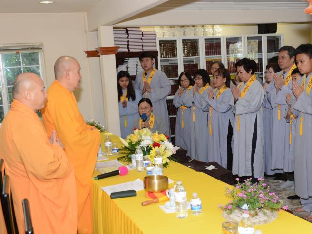 Lễ thọ giới Bồ Tát tại gia tại Quan Âm Tịnh Xá,San Jose,Hoa Kỳ
