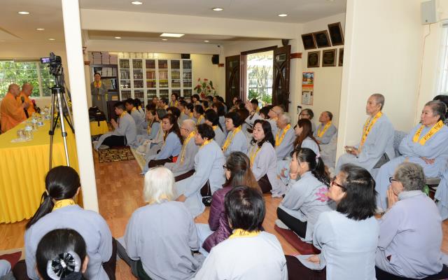 Lễ thọ giới Bồ Tát tại gia tại Quan Âm Tịnh Xá,San Jose,Hoa Kỳ