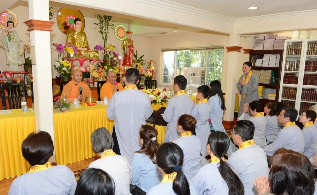 Lễ thọ giới Bồ Tát tại gia tại Quan Âm Tịnh Xá,San Jose,Hoa Kỳ