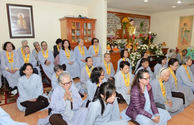 Lễ thọ giới Bồ Tát tại gia tại Quan Âm Tịnh Xá,San Jose,Hoa Kỳ