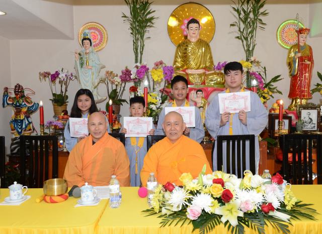 Lễ thọ giới Bồ Tát tại gia tại Quan Âm Tịnh Xá,San Jose,Hoa Kỳ