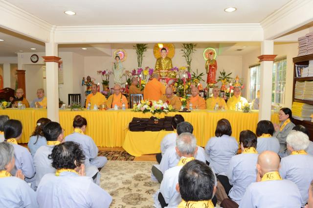 Lễ thọ giới Bồ Tát tại gia tại Quan Âm Tịnh Xá,San Jose,Hoa Kỳ
