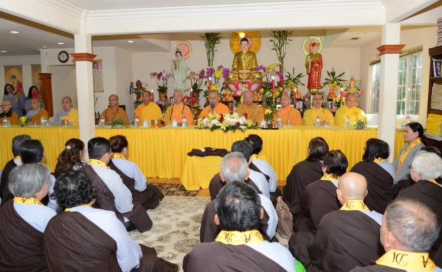 Lễ thọ giới Bồ Tát tại gia tại Quan Âm Tịnh Xá,San Jose,Hoa Kỳ