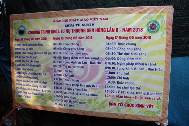 Thái Bình: Gần 1000 thiện sinh dự khóa tu sen hồng chùa Từ Xuyên