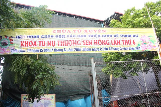 Thái Bình: Gần 1000 thiện sinh dự khóa tu sen hồng chùa Từ Xuyên