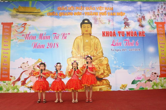 Ninh Bình: Khai mạc khóa tu mùa hè chùa Quang Sơn