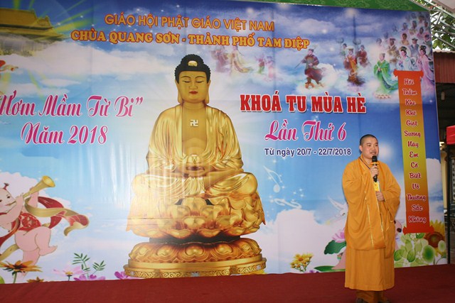 Ninh Bình: Khai mạc khóa tu mùa hè chùa Quang Sơn