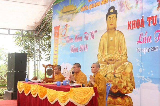 Ninh Bình: Khai mạc khóa tu mùa hè chùa Quang Sơn