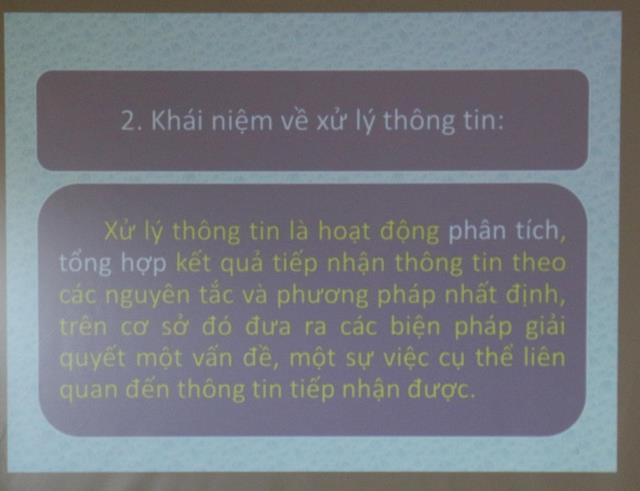 Bình Dương: Buổi trao đổi Kỹ năng thu thập và xử lý thông tin .