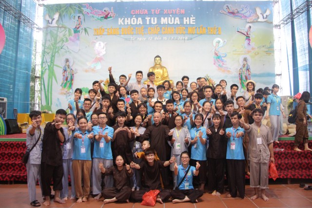 Thái Bình: Bế mạc Khóa tu mùa hè chùa Từ Xuyên – năm 2018