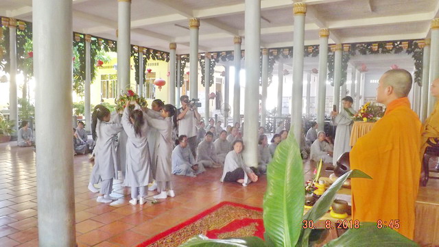 Khóa tu Một ngày an lạc kỳ thứ 7 tại chùa Lộc Thọ