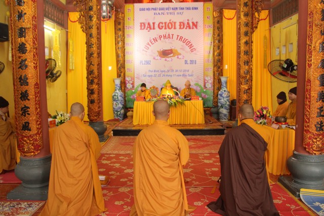 Thái Bình: 54 giới tử được thọ giới tại Đại giới đàn Thánh Long