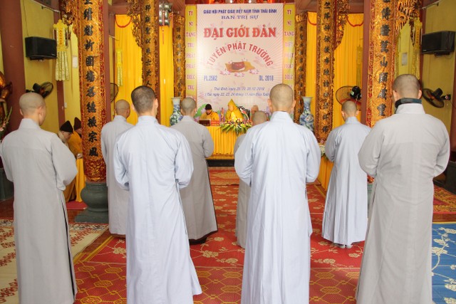 Thái Bình: 54 giới tử được thọ giới tại Đại giới đàn Thánh Long