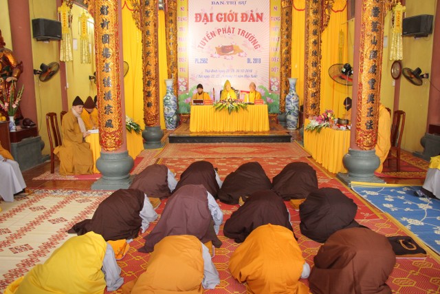 Thái Bình: 54 giới tử được thọ giới tại Đại giới đàn Thánh Long