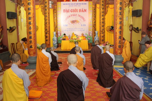 Thái Bình: 54 giới tử được thọ giới tại Đại giới đàn Thánh Long