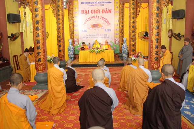 Thái Bình: 54 giới tử được thọ giới tại Đại giới đàn Thánh Long