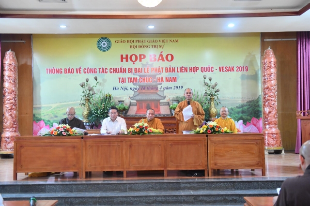 Họp báo: Phái đoàn từ 105 nước và nhiều nguyên thủ tham dự đại lễ Vesak LHQ 2019 tại Việt Nam