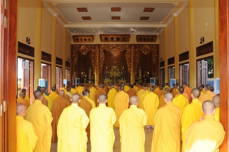 Tam kỳ: Chư Tăng các huyện phía nam Quảng Nam kết giới an cư tại chùa Hòa An