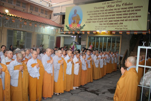 TP.Hồ Chí Minh: Lễ nhập kim quan Ni trưởng Thích Nữ Như Châu