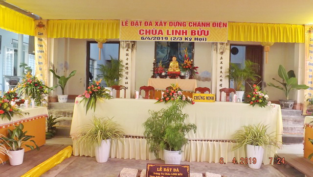 Khánh Hòa: Lễ đặt đá xây dựng chánh điện chùa Linh Bửu