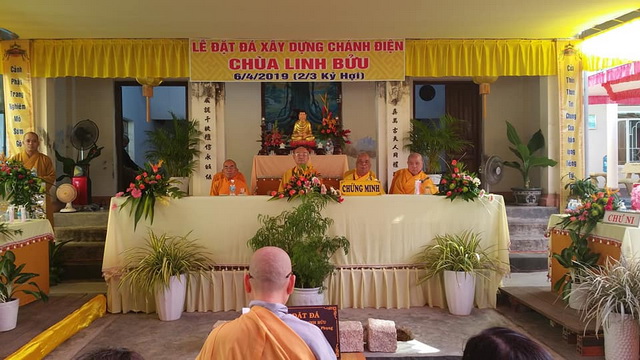 Khánh Hòa: Lễ đặt đá xây dựng chánh điện chùa Linh Bửu