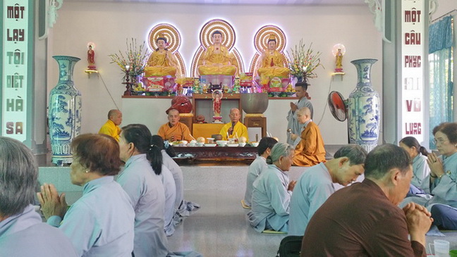 Khánh Hòa: Chùa Mỹ Quang khóa tu niệm Phật lần 4